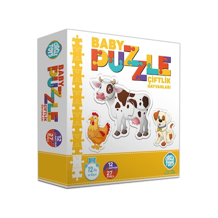 Circle Toys Baby Puzzle Çiftlik Hayvanları