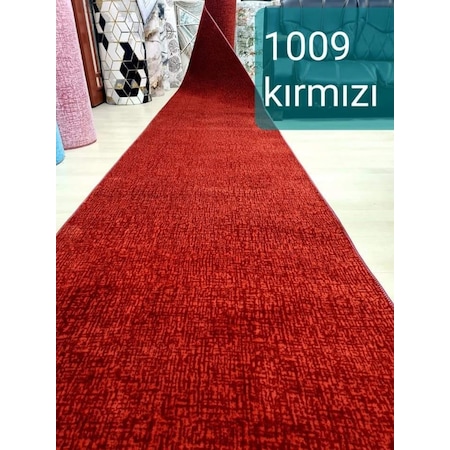 Yağmurser Halı 1009 Kırmızı Protokol Kaymaz Taban Kesme Yolluk