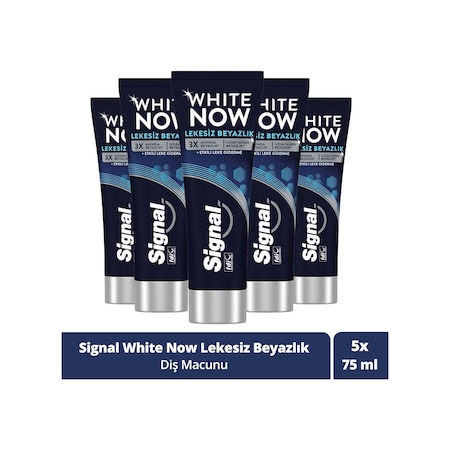 Signal White Now Lekesiz Beyazlık Diş Macunu 5 x 75 ML