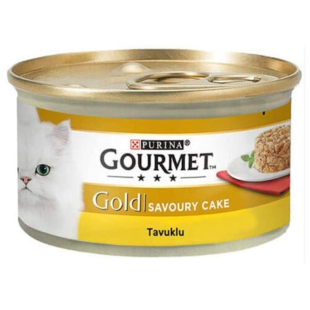 Gourmet Gold Savoury Cake Tavuklu Konserve Yetişkin Kedi Maması 24 x 85 G