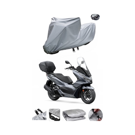 Honda PCX 125-150 Arka Çanta Uyumlu Motosiklet Brandası