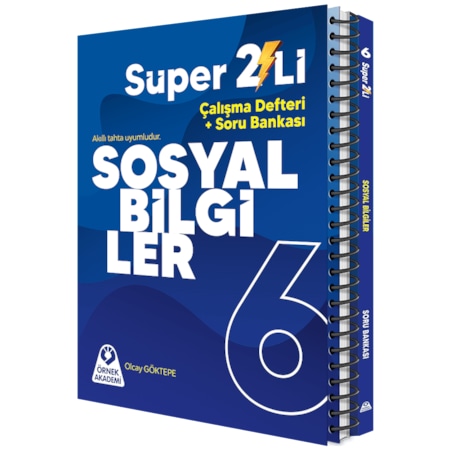 6. Sınıf Süper İkili Sosyal Bilgiler Seti Örnek Akademi