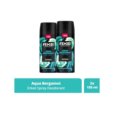 Axe Aqua Bergamot Erkek Sprey Deodorant 2 x 150 ML