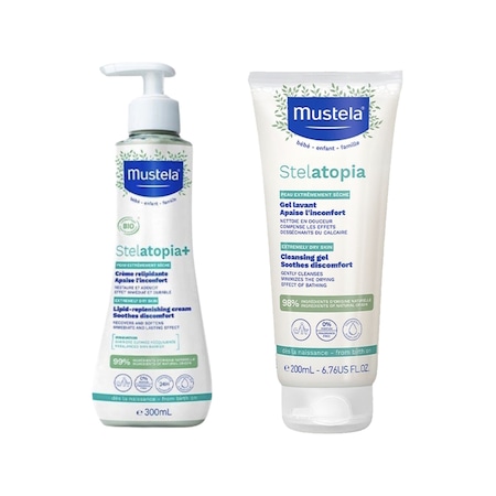 Mustela Stelatopia Lipit Yenileyici Krem 300ml+krem Şampuan 200ml