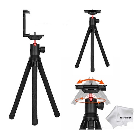 Kingjoy Kt-660 Cep Telefonları İçin Ahtapot Esnek Tripod