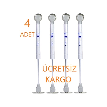 Std Dolap Amortisörü 4 Adet Gazlı Piston Kapak Hidroliği 100N