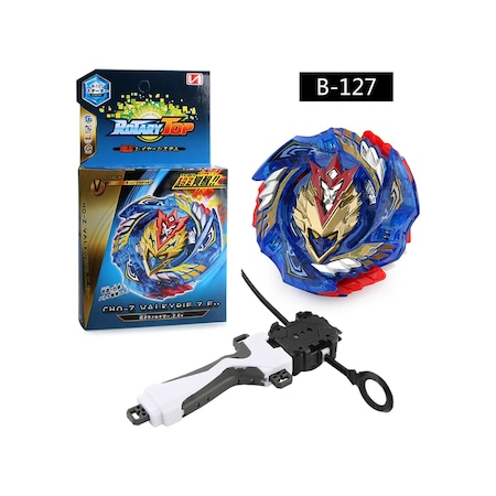 Metal B-127 Z Valkyrie Burst Beyblade Launcher Çocuk Oyuncak