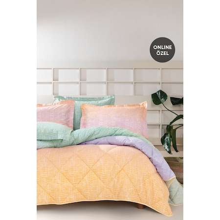 Yataş Bedding Mello Çift Kişilik Uyku Seti Sarı