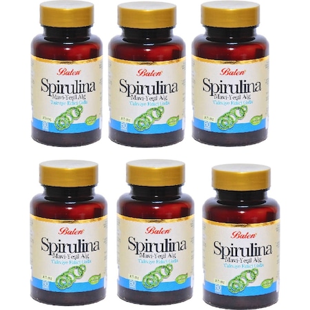 Balen Spirulina 375 MG 80 Kapsül 6 Adet