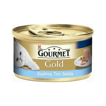 Gourmet Gold Kıyılmış Ton Balıklı Konserve Yetişkin Kedi Maması 24 x 85 G