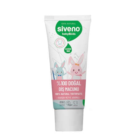 Siveno Karışık Meyve Aromalı Bebek Ve Çocuk Diş Macunu 50 ML