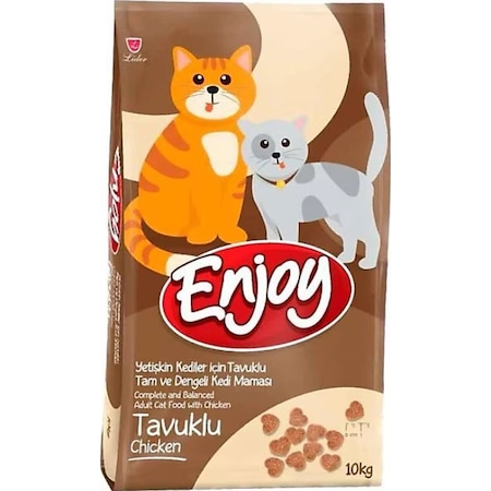 Enjoy Tavuklu Yetişkin Kedi Maması 10 KG