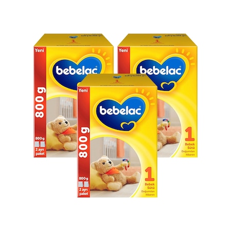 Bebelac 1 Bebek Sütü 3 x 800 G