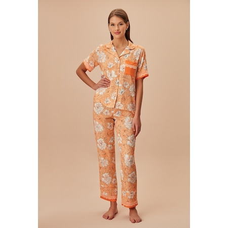 Suwen Marigold Maskülen Pijama Takımı Sh24700660b648