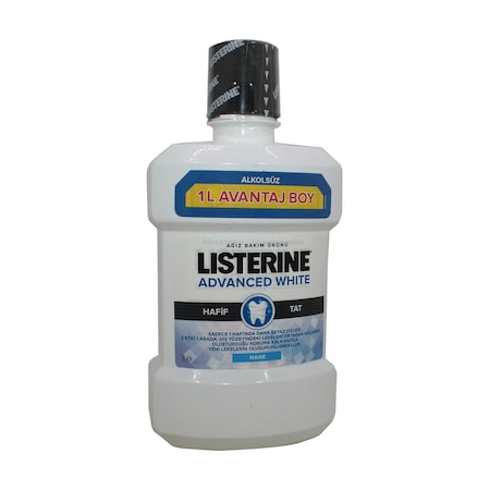 Listerine Advanced White Hafif Tat Ağız Bakım Suyu 1 L