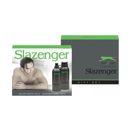 Slazenger Active Sport Yeşil Erkek Parfüm EDT 125 ML + Sprey Deodorant 150 ML