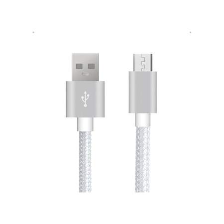 Deji Micro Usb Şarj Ve Data Kablosu Örgülü Beyaz 1.2M