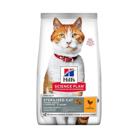 Hill's Sterilised Tavuklu Kısırlaştırılmış Yetişkin Kedi Maması 15 KG