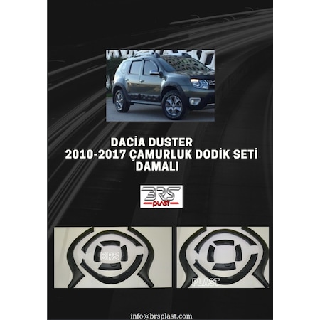 2010-2017 Dacia Duster Damalı Çamurluk Dodik 8 Prç.