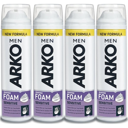 Arko Men Sensitive Tıraş Köpüğü 4 x 200 ML