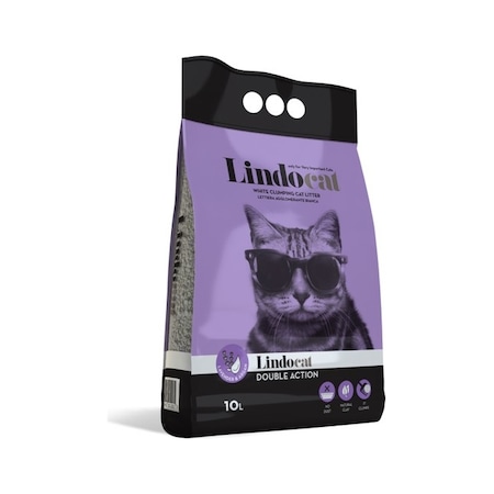 Lindo Cat Lavanta ve Argan Kokulu İnce Taneli Topaklaşan Kedi Kumu 2 x 10 L