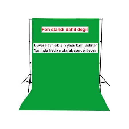 Chromakey Ürün Çekimi İçin 150 x 100 CM Yeşil Fon Perde