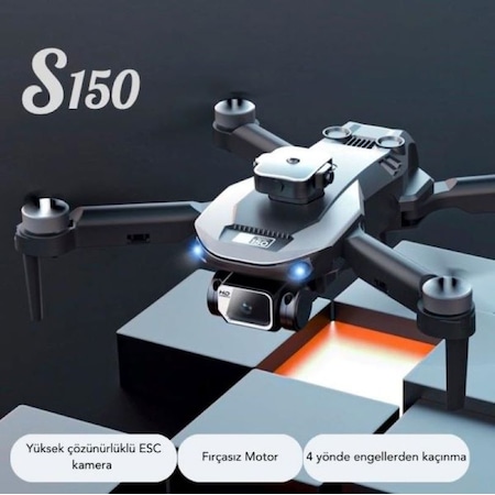 S150 Drone Çift Kameralı 1080p Hd 5g Wı-fı Engelden Kaçınma Harek