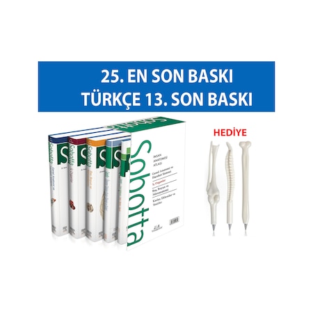 Sobotta İnsan Anatomisi Atlası Seti 4 Cilt 13. En Son Türkçe Bas