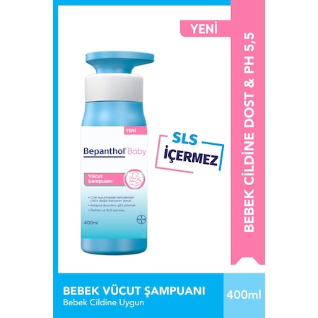 Bepanthol Baby Vücut Şampuan 400 ML + Pareo