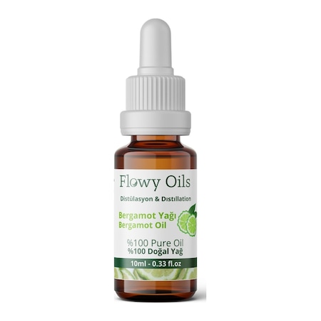 Flowy Oils Bergamot Yağı %100 Doğal Bitkisel Uçucu Yağ 10 ML