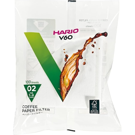 Hario V60 02 Dripper Filtre Kağıdı 100'lü