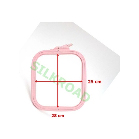 Nurge No:4 Pembe Plastik Kare Kasnak - (25 Cm X 28 Cm)