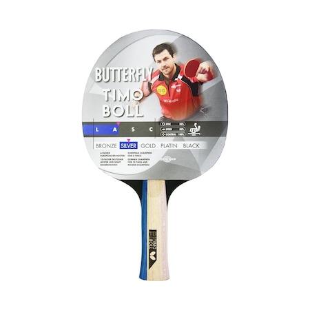 Butterfly Timo Boll Silver Masa Tenisi Raketi 85016s Kırmızı