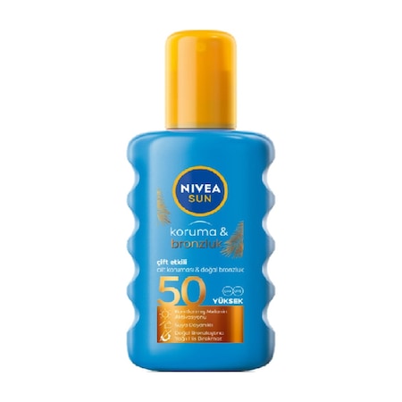 Nivea SunKoruma & Bronzluk Arttırıcı Güneş Spreyi SPF50 200 ML