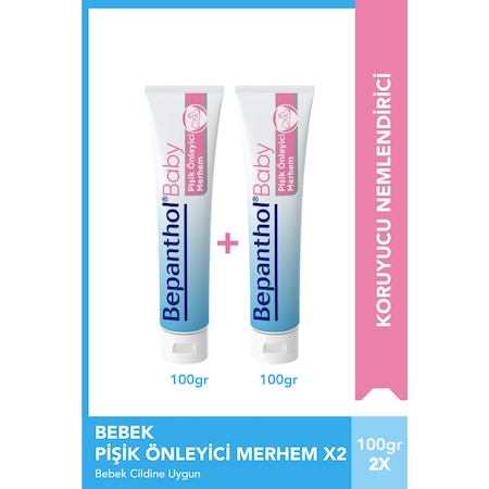 Bepanthol Baby Pişik Önleyici Merhem 100 G 2'li Paket