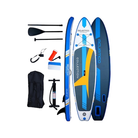 Acuatico Collection Şişme Sup Board/ısup Stand Up Paddle Board 305x76x15 Cm Turuncu&beyaz&mavi&gri