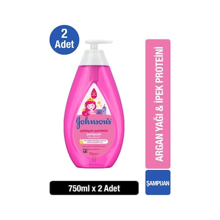 Johnson's Baby Işıldayan Parlaklık Bebek Şampuanı 2 x 750 ML