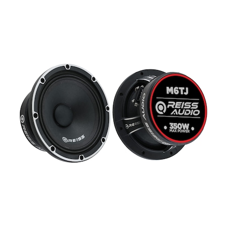 Reiss Audio Rs-m6tj Çifti 700wat-300w Rms Metal Kapaklı 16 Cm Oto Midrange Hoparlör