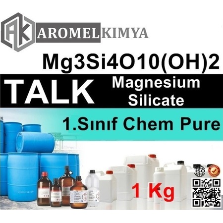 Aromel Talk Pudra Magnezyum Silikat E553 Chem Pure 1 KG