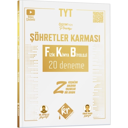 TYT Şöhretler Karması Fizik Kimya Biyoloji FKB 20 Deneme - KR Akademi Yayınları