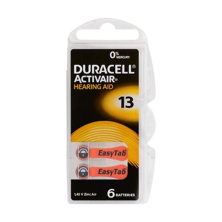 Duracell Activair PR48 13 Numara İşitme Cihazı Pili 6'lı