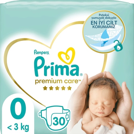 Prima Bebek Bezi Premium Care 0 Numara Prematüre 30 Adet