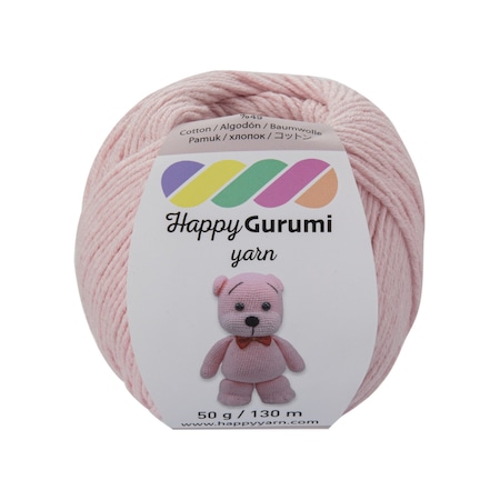 Happy Yarn Happy Gurumi Amigurumi Örgü İpi 50gr 130m Toz Pembe