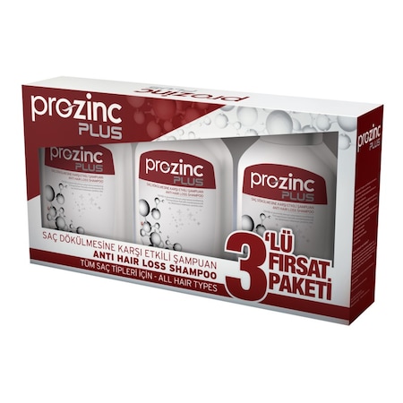 Prozinc Plus Saç Dökülmesine Karşı Etkili Şampuan 3 x 300 ML