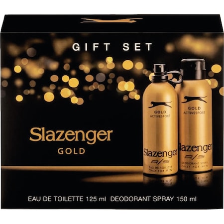 Slazenger Gold Active Sport Erkek Parfüm EDT 125 ML + Sprey Deodorant 150 ML