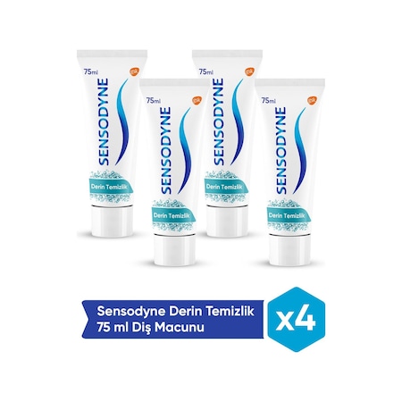 Sensodyne Derin Temizlik Diş Macunu 4 x 75 ML