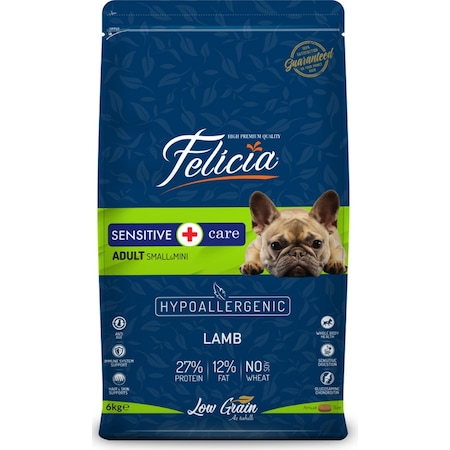 Felicia Adult Small&Mini Kuzu Etli Küçük Irk Yetişkin Köpek Maması 6 KG