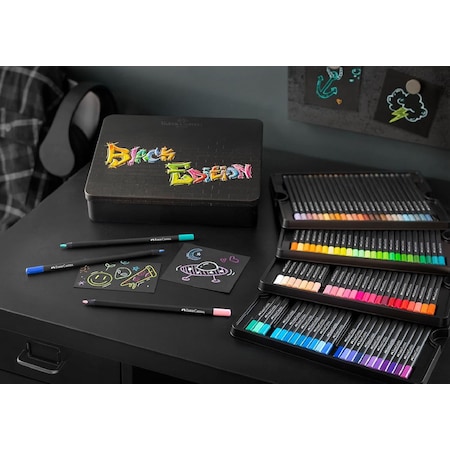 Faber Castell Black Edition Kuru Boya Kalemi 100 Renk