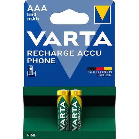 VARTA NI-MH 1.2V 550 MAH HR03 AAA ŞARJLI 2Lİ İNCE KALEM PİL