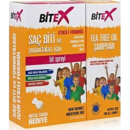 Bitex Bit Spreyi 100 ML + Şampuan 150 ML + Çelik Tarak